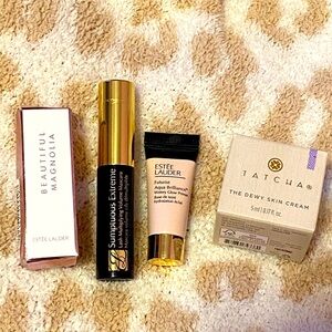 Beauty Bundle 4 piece set Mascara, primer makeup, moisturizer